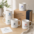 Custom Logo Mugs — Starter Packs