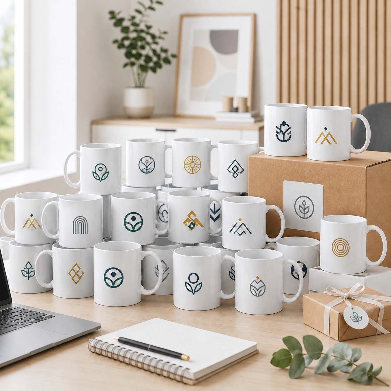 Custom Logo Mugs — Starter Packs